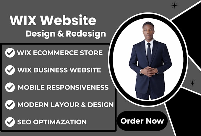 design a modern wix website,wix redesign,wix  SEO optimization
