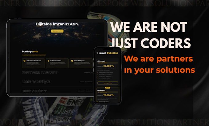 bespoke website with high end luxury and speed