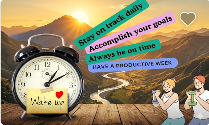 provide admin support with personalized wake up calls to keep you on track