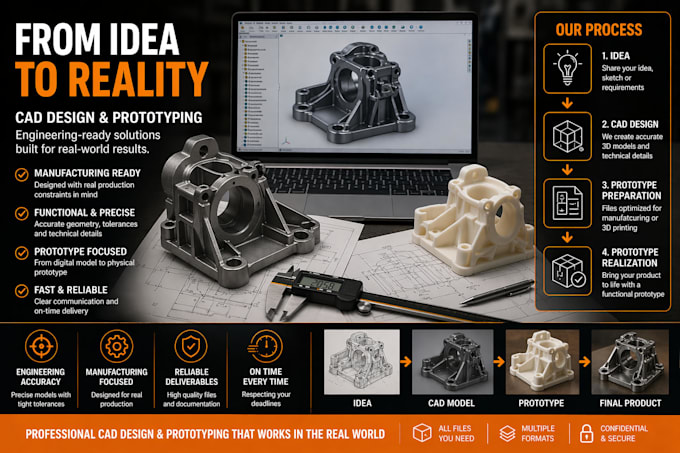 create manufacturing ready cad models and functional prototypes