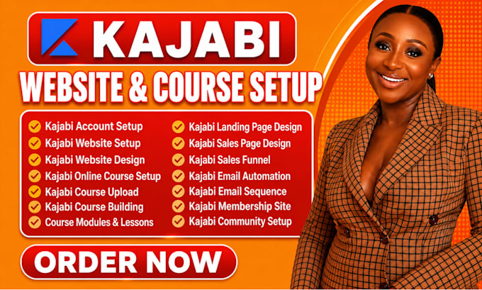 setup kajabi website design kajabi course kajabi sales funnel landing page setup