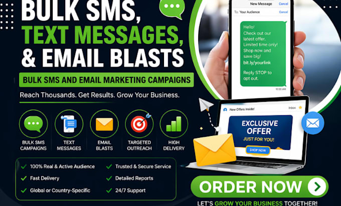 send bulk SMS marketing campaign text message