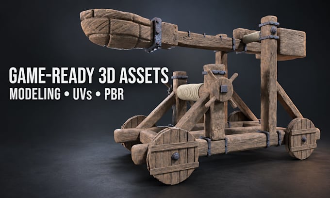 create optimized 3d game assets and game ready props