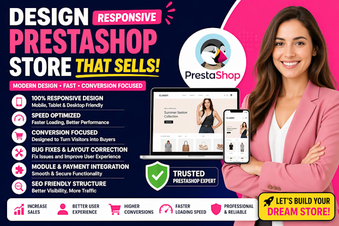 design responsive prestashop store