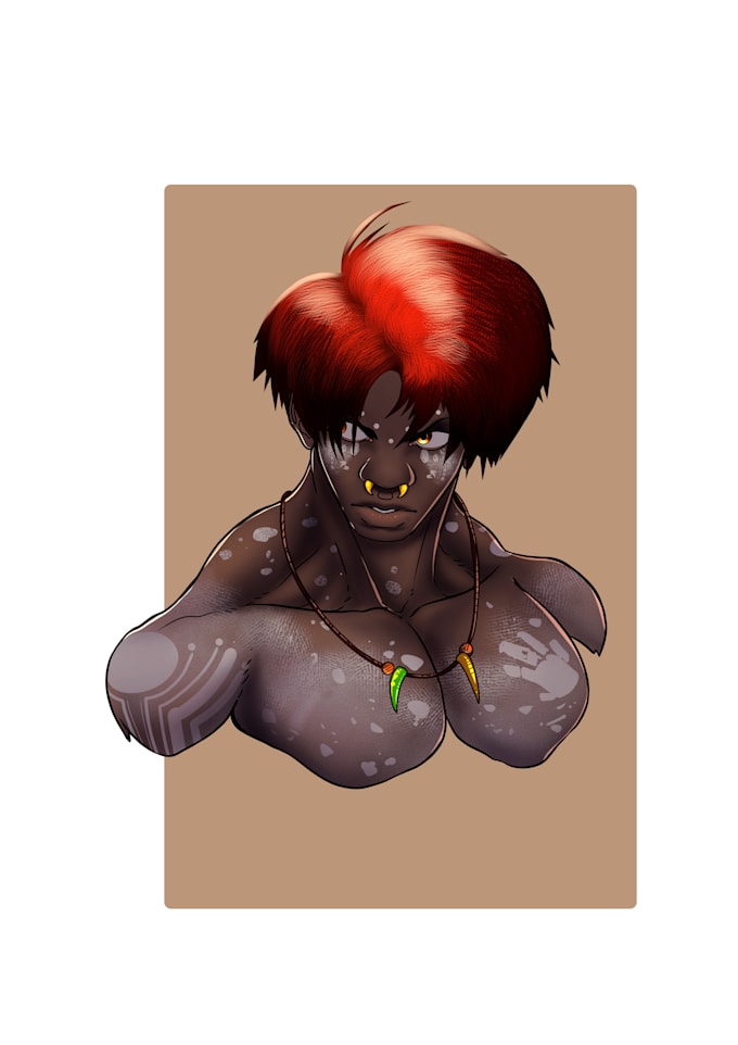 design afrofantasy characters for your manga, webtoon  comic