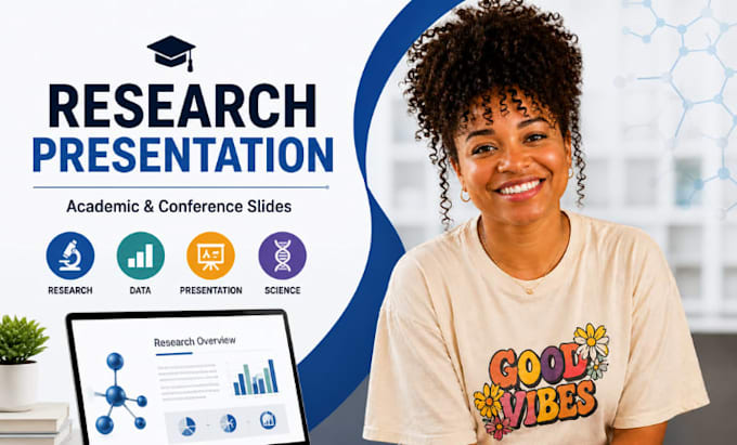 scientific research presentation, academic conference powerpoint slides
