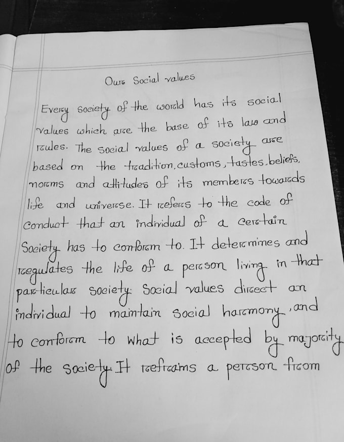 do my neat handwriting