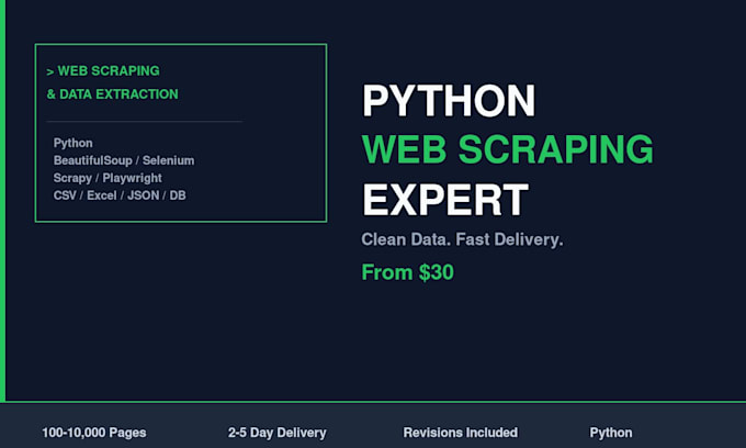scrape any website and extract data with python