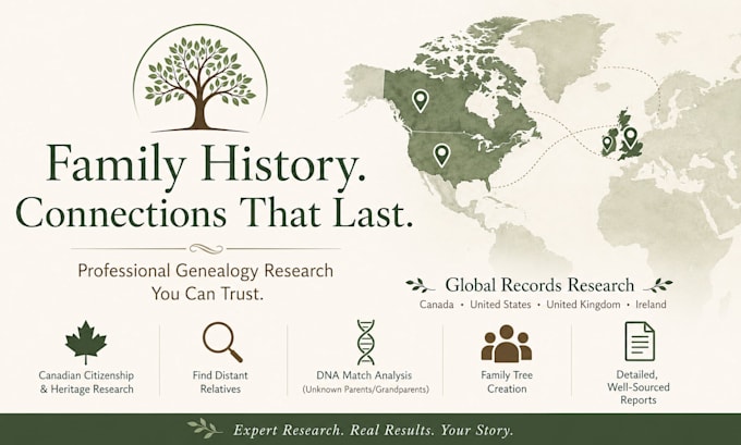 help with your canadian US UK genealogy and family tree research