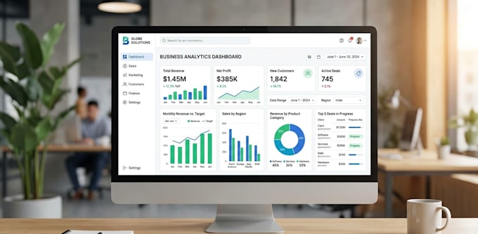 create UI UX for business dashboards