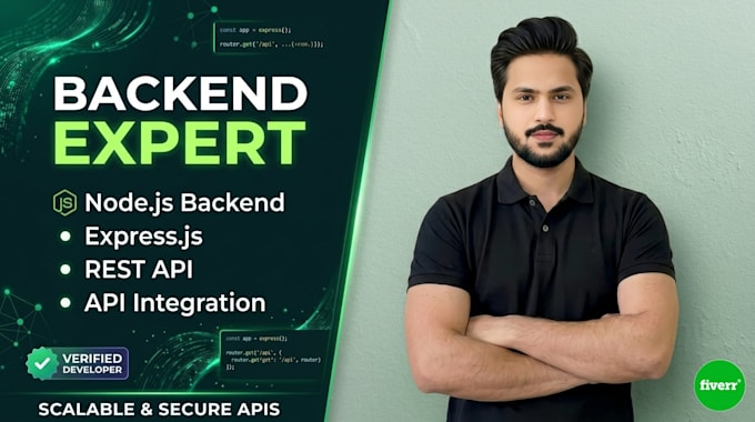 develop a high performance node js and express js backend