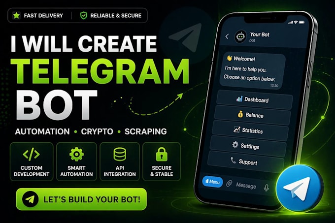 create a custom telegram bot for your business or shop