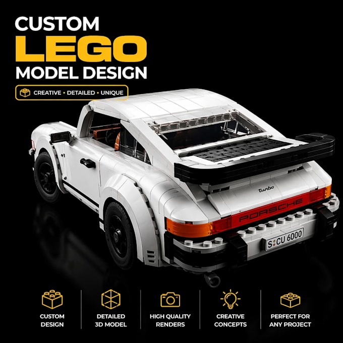 design 3d lego model concepts and renders for your custom project