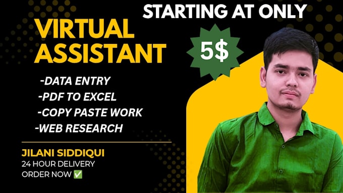 do fast and accurate excel data entry, copy paste and typing work