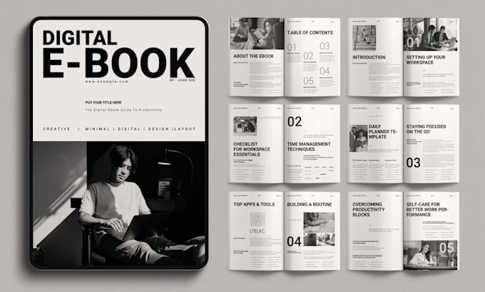 do professional book cover, digital ebook design, canva kindle ebook, paperback