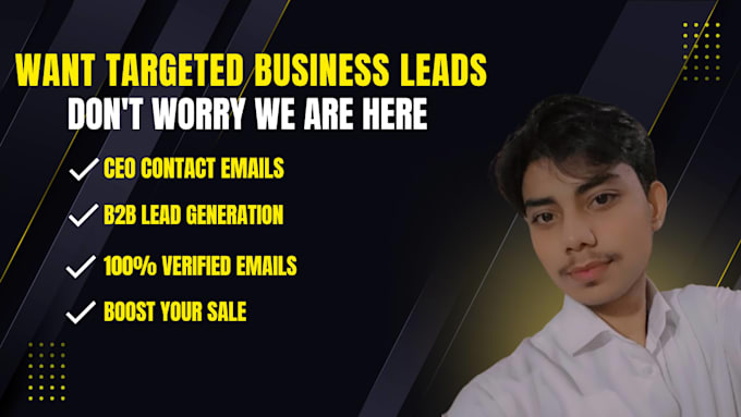 do b2b lead generation email list building ceo c level leads