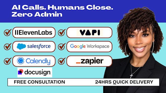 integrate elevenlabs vapi docusign salesforce google workspace zapier calendly