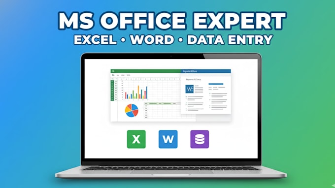 do professional ms excel, ms word formatting, data entry
