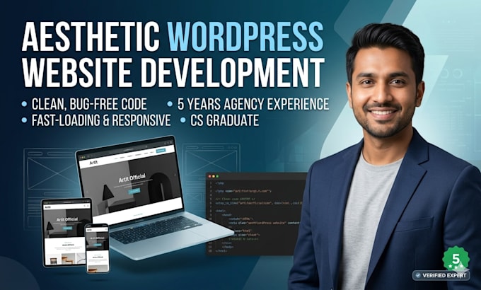 build a responsive and aesthetic wordpress website for your business