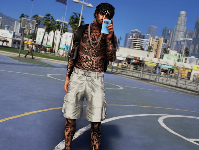 customized fivem peds clothing kuttes chains fivem custom peds