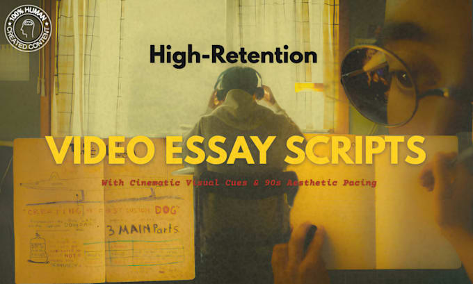 write an aesthetic video essay script with cinematic visual cues