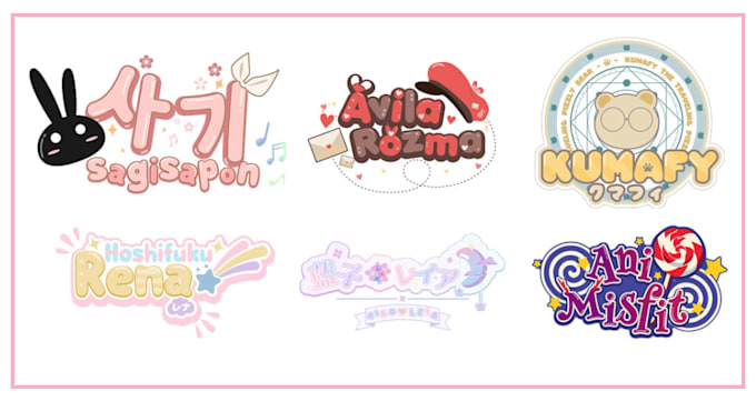 create cute logo for twitch vtuber streams and business