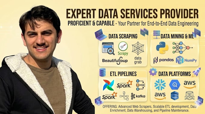 do web scraping, data scraping, PDF extraction, and data automation in python