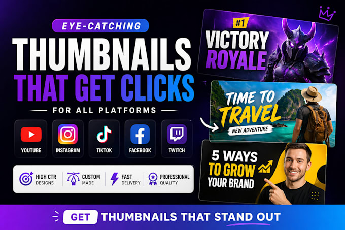 design eye catching thumbnails
