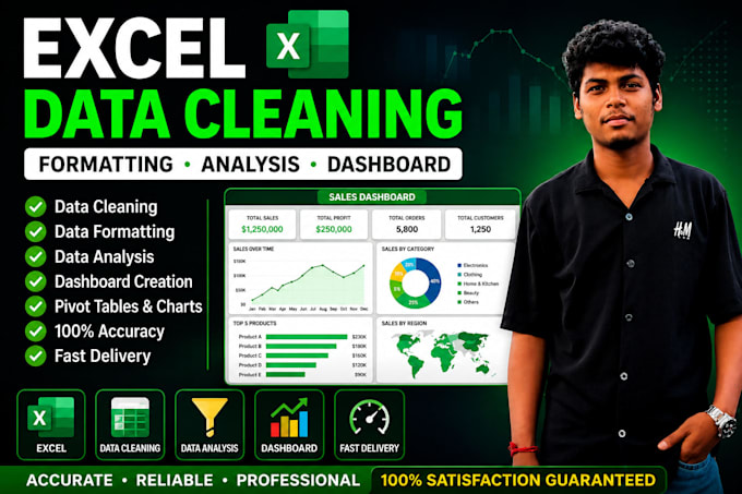 do excel data cleaning and data analysis