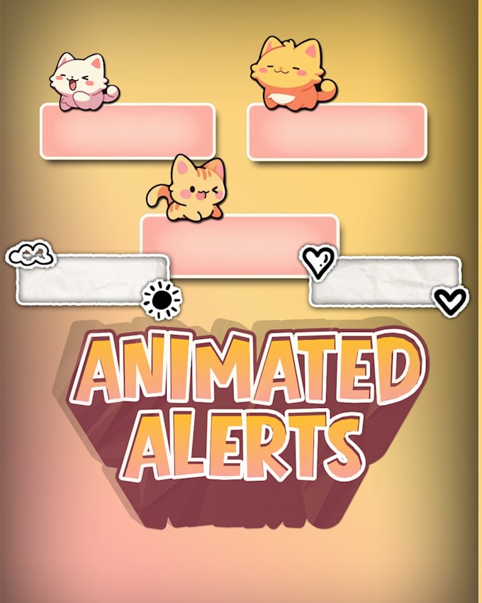 simple custom animated stream alerts