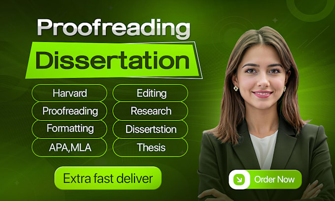 professionally edit, proofread, format your thesis and dissertation