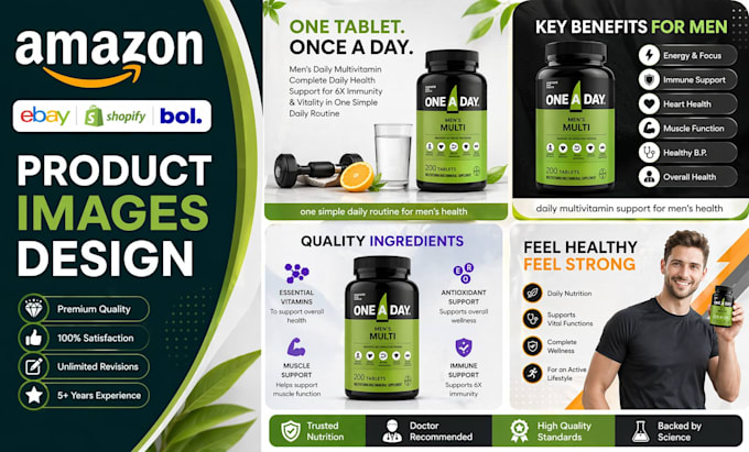 design amazon listing images, infographic, lifestyle