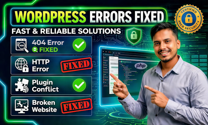 fix wordpress errors, bugs and security issues fast and professionally