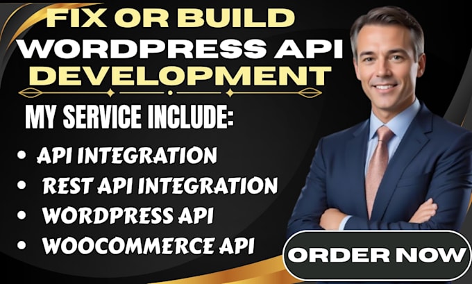 fix API integration, wordpress API, woocommerce API, rest API developer