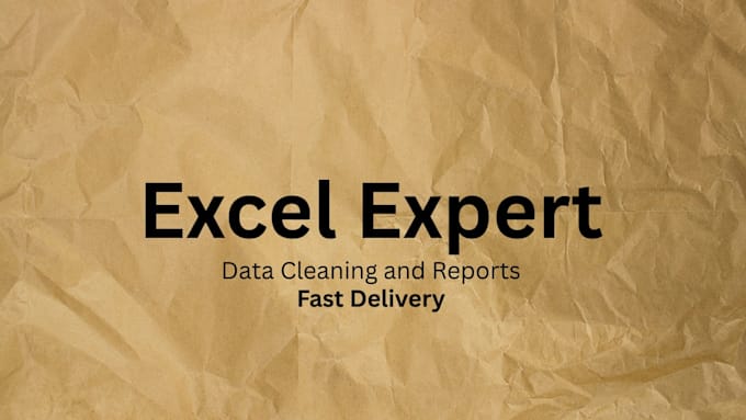 do excel data cleaning, vlookup, pivot tables and reports