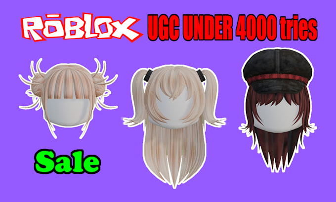 create a highquality custom roblox ugc hair, optimized under 4,000 tri