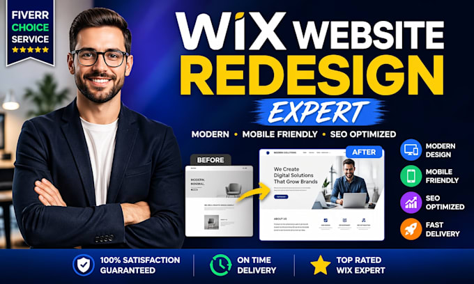 create wix website design,redesign wix website