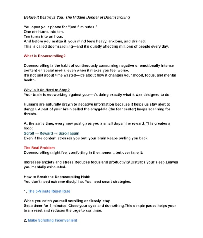 write engaging blogs and articles for you