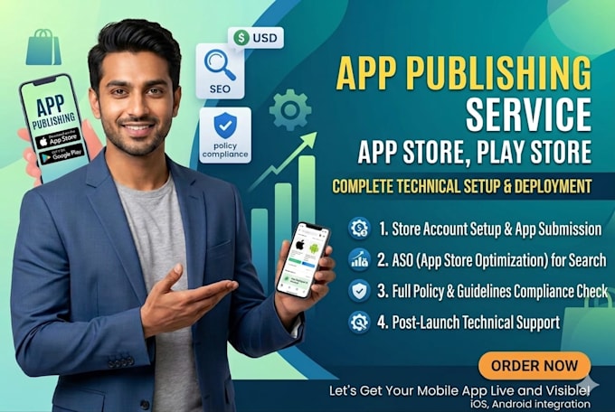 upload and publish android ios app to play store and app store