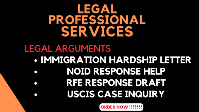 draft a professional rfe response with supporting legal arguments