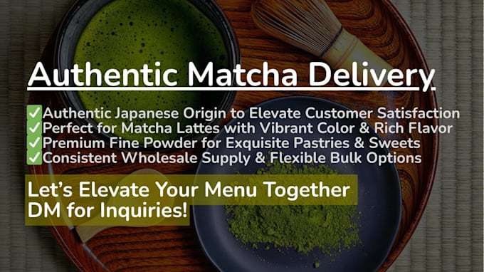 source high quality matcha from japan for your cafe or brand