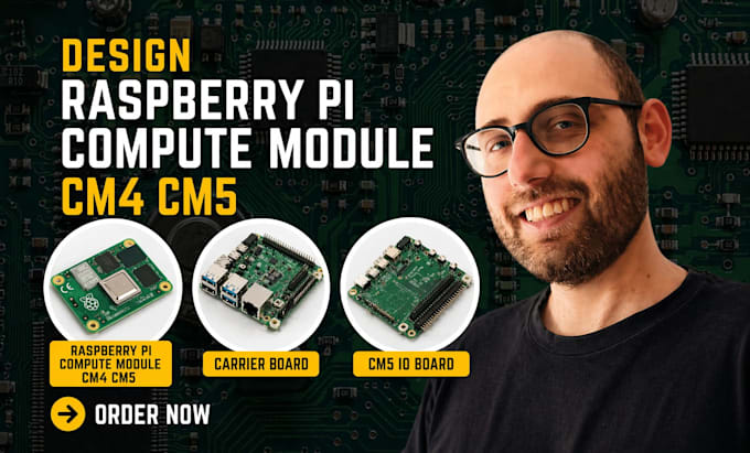 design pcb for raspberry pi compute module cm4 cm5, carrier board, cm5 io board