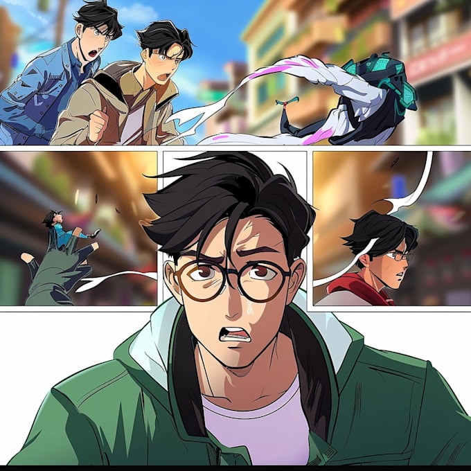 draw professional webtoon episodes with high quality