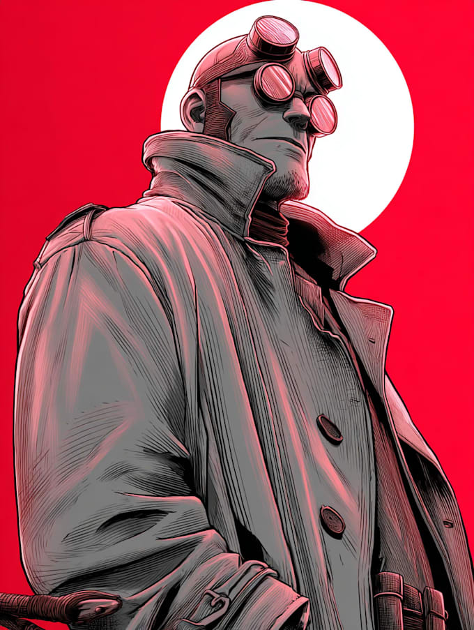 illustrate comic book characters with dynamic poses