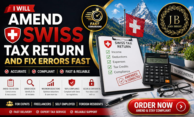 amend swiss tax return and fix errors for expats fast