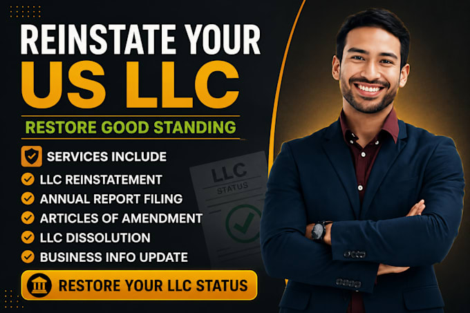 reinstate your inactive US llc and restore your good standing