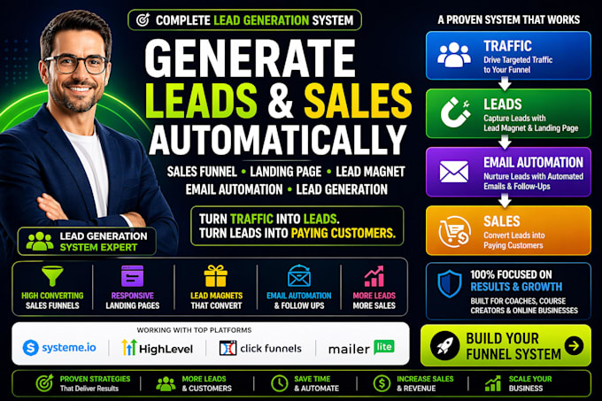 lead magnet sales funnel email automation digital product lead generation