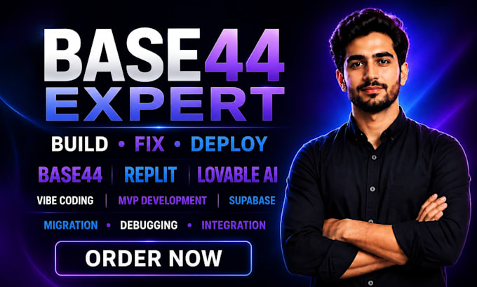 build fix deploy base44 replit lovable ai base44 expert vibe coding mvp