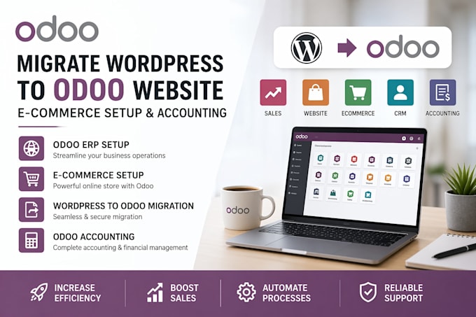 odoo erp migrate wordpress to odoo website odoo ecommerce setup odoo accounting