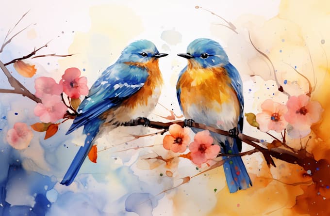 draw cute watercolor animals